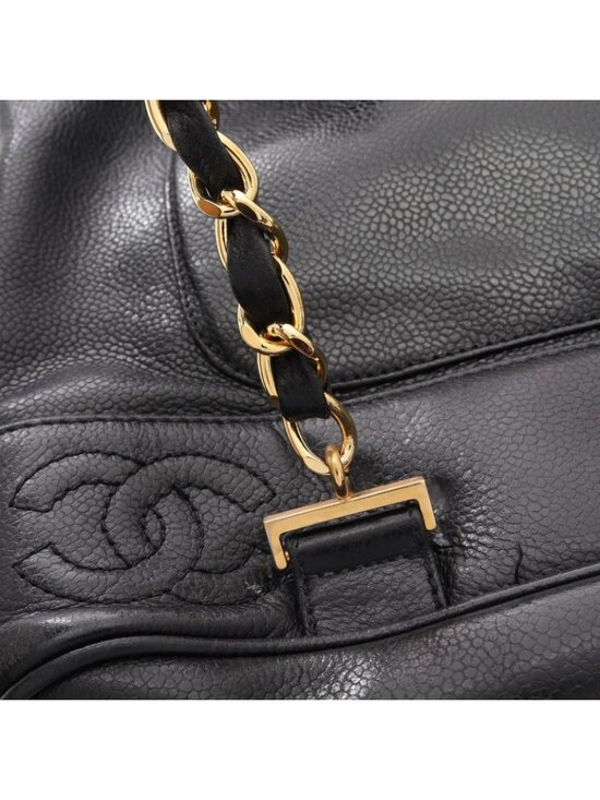 Chanel Backpack Triple CC Logo Black Caviar Leather Coco main image 14